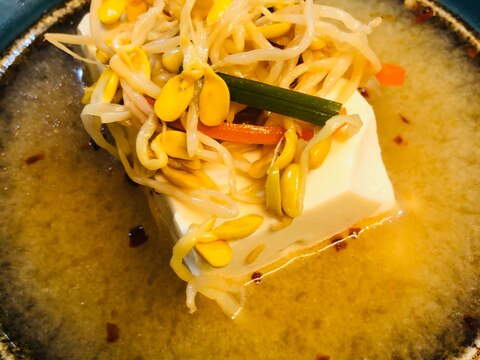 ビビンバの素で！豆腐チゲスープ
